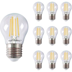 HOFTRONIC™ 10x E27 LED Filament - 4 Watt 470 Lumen - 2700K warmweißes Licht - Ersetzt 40 Watt - G45 Form