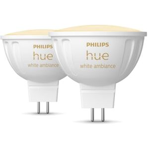 Philips Hue White Ambiance MR16 LED-Lampe 400lm, 2er Pack