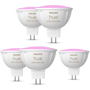 Philips Hue White & Color Ambiance MR16 LED-Lampe 400lm, 5er Pack