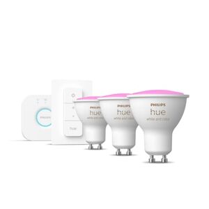 Philips Hue Starter Set White & Col. Amb. GU10 3x350lm & Dimmschalter