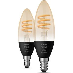 Philips Hue White Ambiance Filament E14 Doppelpack 350l 4,6W