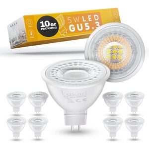 Luxari Gu5.3 Led Lampe [5x] − Mr16 Led − Entspricht 50w Halogenlampe − Led - Sehr Gut 5 Stück (1er Pack)