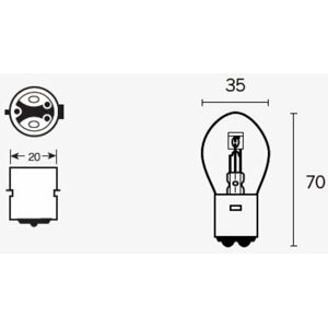 TECNIUM Leuchtmittel S1 12V 25/25W - x10 -  -  - unisex