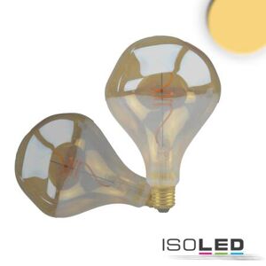 Fiai IsoLED 4W LED Roundbulb E27 Vintage Line 200lm amber unregular 2200K ultrawarmweiß...