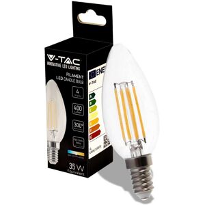 V-Tac Vt-1986 Led Kerzenlampe Filament 4w Lampe E14 Tageslichtweiß 4000k - 214413