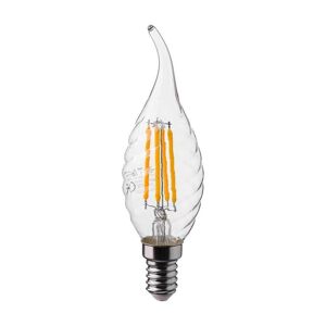 V-Tac Vt-1995 Led-Glühbirne Candle Twisted Filament Puff 4w E14 Warmweiß 3000k 214308