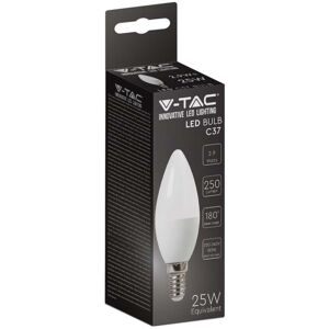 V-Tac Vt-2323 Led-Kerzenlampe Smd 2,9 W E14 Tagesweiß 4000 K Sku 2985