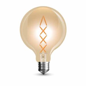 V-Tac Led Lampe Vintage 8w Filament E27 G125 Amber Vt-2018 2200k