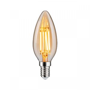 Paulmann 29191 1879 Filament 230V 3-Step-Dim LED Kerze E14 3 Step Dim 450lm 4,9W 1800K dimmbar Gold