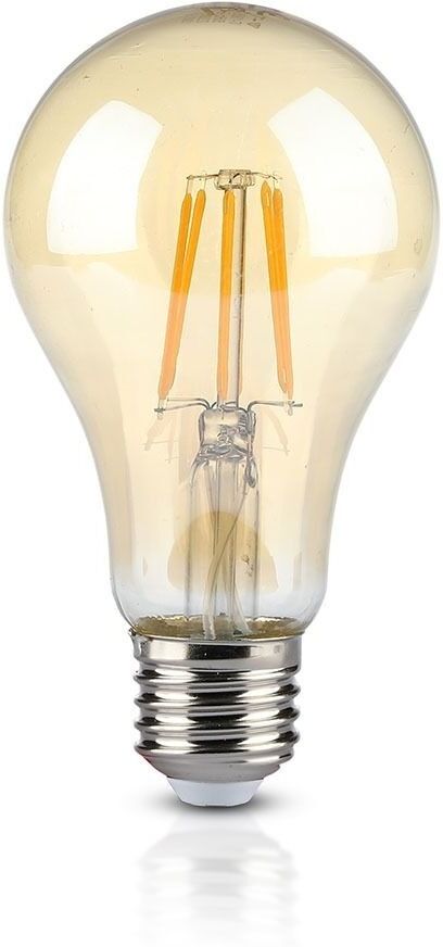 V-TAC LED-Lampe Amber glas 8 Watt E27 A67 2200K