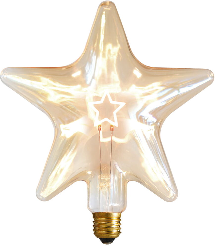 NUD Collection - LED Star, E 27 / 0,75 W, gold Amber, dimmbar