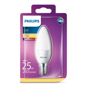 Philips LED 25W  kerte  varm hvid  E14  mat  ikke dæmpbar  1 stk - 8718696474914