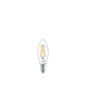 Philips LEDClassic 40W sceneswitch  kerte   varm hvid  klar  3 skift  lille  sokkel 1 stk - 8718696809754