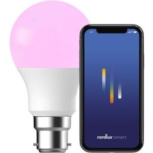 Nordlux Smart B22 - A60 Colour - 2200-6500 Kelvin - 806 Lumen - Pære - Hvid