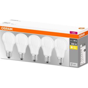 Osram Led Standardpære E27, 8,5w=60w 5-Pak