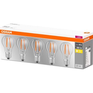 Osram Retro Led Kronepære Klar E27, 7w=60w 5-Pak