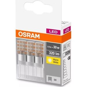 Osramled Specialpære G9, 2,6w=30w 3-Pak