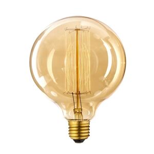 Ledsone Industriel Vintage Pære Edison Pære G125 Dæmpbar Rav 60w Indendørs Belysning