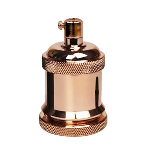 Ledsone Rose Gold E27 Metallampe/pæreholder Ideel Til Vintage Edison Pærer Antik Metal