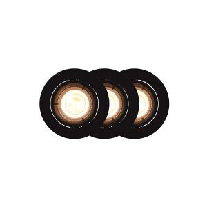 Nordlux Smart Carina - Forsænket lampe - LED-spot lyspære - GU10 - 4.7 W - klasse F - 2200-6500 K (pakke med 3)