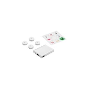 Flic Flic Smart Button Starter Kit - programmerbare smart home-knapper (4 knapper, LR Hub, USB, strømforsyning, klistermærker)