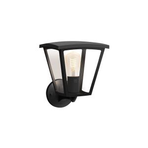 Philips Hue White Inara - Væglampe - LED-filament-lyspære - E27 - 7 W - klasse G - varmt hvidt lys - sort