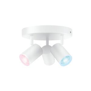 Philips WiZ IMAGEO - Loftsspotlys - LED-spot lyspære x 3 - GU10 - total: 14.7 W - klasse G - RGB-lys - 2200-6500 K - hvid
