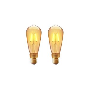 Innr Lighting Innr Smart Vintage - LED-filament-lyspære - E27 - klasse F - varmt hvidt lys - 2200 K - vintage (pakke med 2)