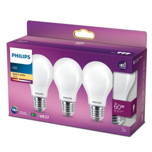 Philips Led Classic - E27 - 7 W - 3 Stk - 806 Lumen