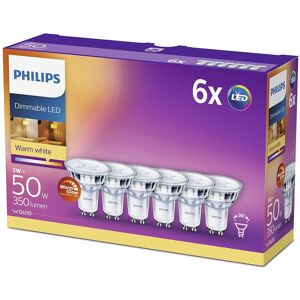 Philips Led Classic Spot - Dæmpbar - Gu10 - 3.8 W - 6 Stk.