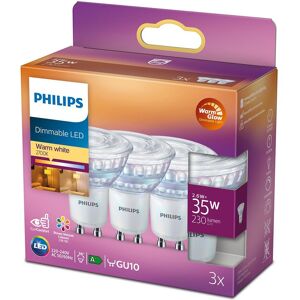 Philips Led Cri90 Spot - Dæmpbar - Gu10 - 2.6 W - 3 Stk - 230 Lm