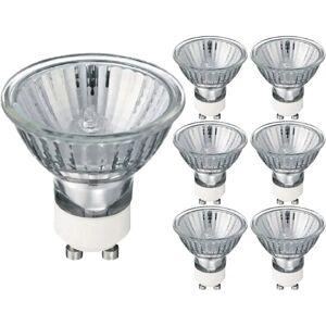 GU10 Halogen Spotlight pærer 35W 220-240V 2700K Varm hvid Dæmpbar Pakke med 6 [Energiklasse G]