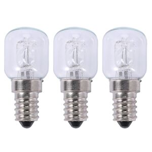 3x E14 højtemperaturlampe 500 grader 25w halogenlampe ovnlampe E14 250v 25w kvartslampe