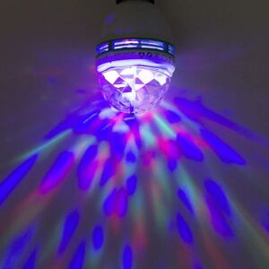 S.Different Roterende flerfarvet LED Disco Lampe. E27