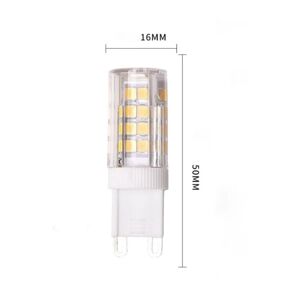 6-pak G9 LED dæmpbar, 5W 220V svarende til 40W halogen, perfekt