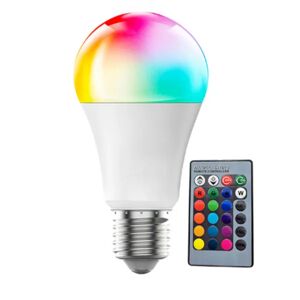 Pakke med 2 stk. 10W E27 120 farve RGBW LED-pære farveskiftende R