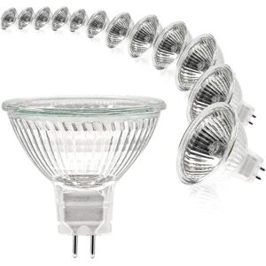 Mr16 Spot-glödlampa, 12v 20w glödlampa, Gu5.3 glödlampa Dimbar , 2-stifts halogenlampor varmvit 2700k, pakke med 12 (mr16-20w-12p) [xh]