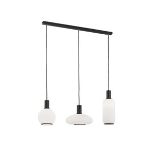 Euluna Milano hængelampe, hvid, 3 lyskilder