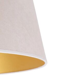 Duolla Cone lampeskærm, højde 25,5 cm, ecru/guld