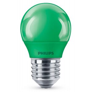 Philips E27 Kronepære, 3,1w, Grøn