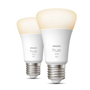 Philips Hue White E27 Standardpære, 2-Pak, 9w