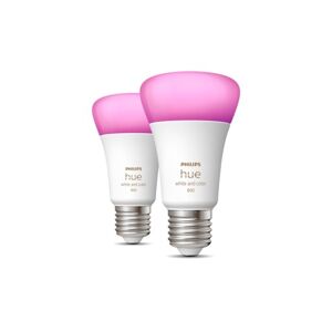 Philips Hue White Color Ambiance E27 Standardpære, 2-Pak, 6,5w