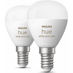 Philips Hue White Color Ambiance E14 Kronepære, 2-Pak