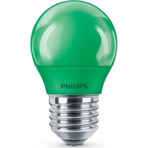 Philips E27 Kronepære, 3,1w, Grøn  Grøn