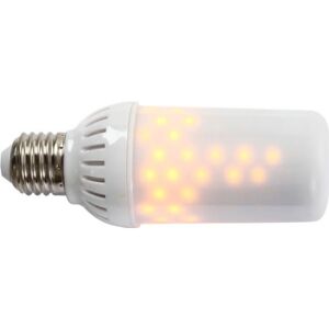 Firelamp Led Flammepære E27 Hvid  Mat