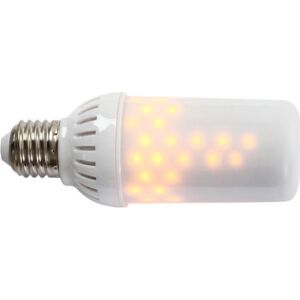 Firelamp Led Flammepære E27 Hvid  Mat