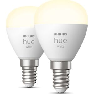 Philips Hue White E14 Kronepære, 2-Pak