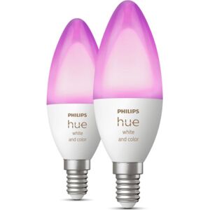 Philips Hue White Color Ambiance E14 Kertepære, 2-Pak  Mat