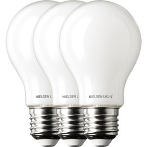 Nielsen Light E27 Standardpære, 7w, 3 Pak  Hvid