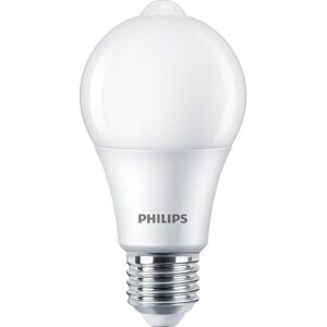 Philips Master E27 Standardpære, Sensor, 4000k, 8w  Mat